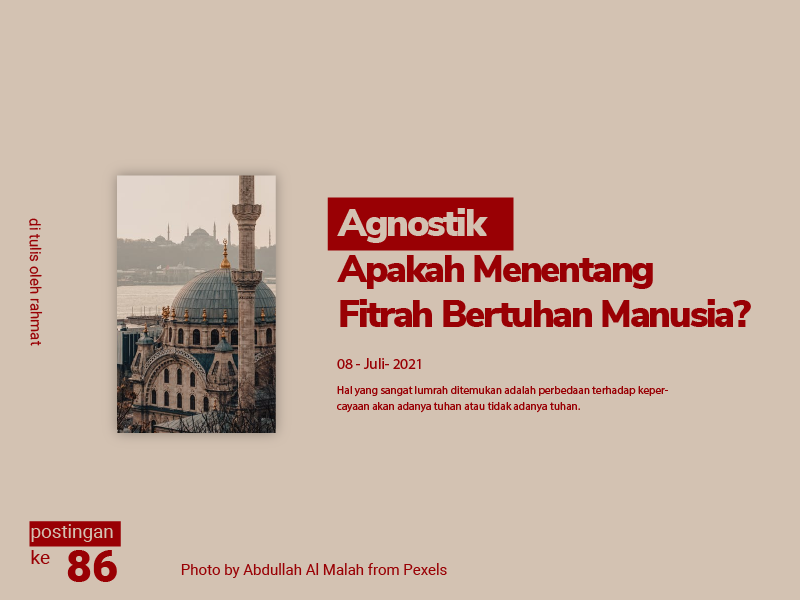 Agnostik, Apakah Menentang Fitrah Bertuhan Manusia? - Muhzulzidan Blog